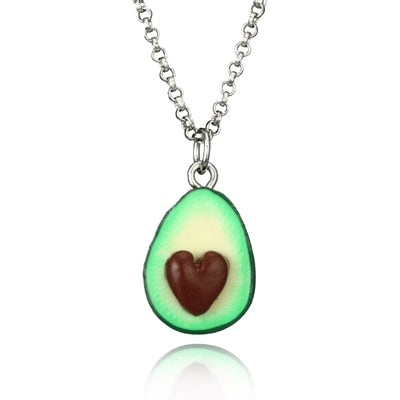 Cute Avocado Shape Pendant Necklace for Women